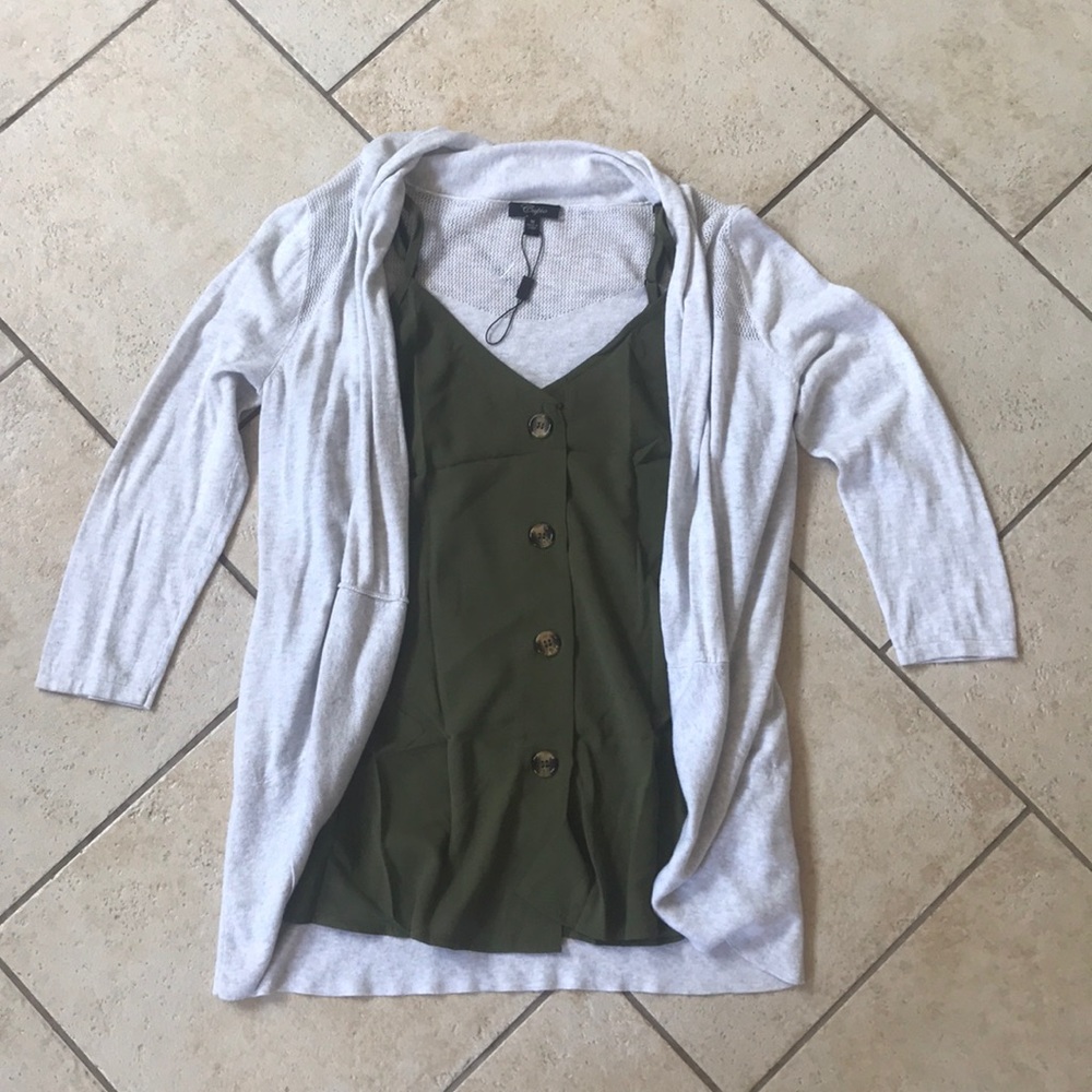 Soft Gray Cardigan